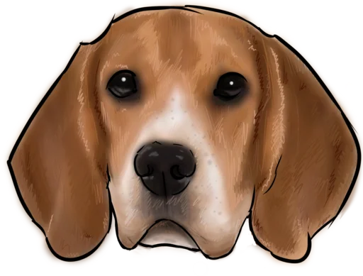 🧑‍🎨 Стикер «beagle-1» для Telegram