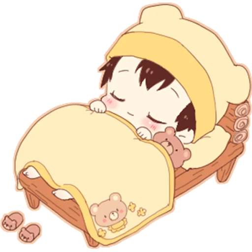 💤 Стикер «Мишка-кун» для Telegram