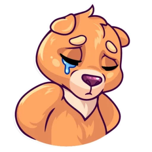 😢 Стикер «Мишка» для Telegram