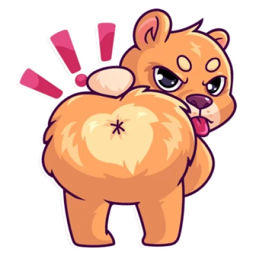 😝 Стикер «Мишка» для Telegram
