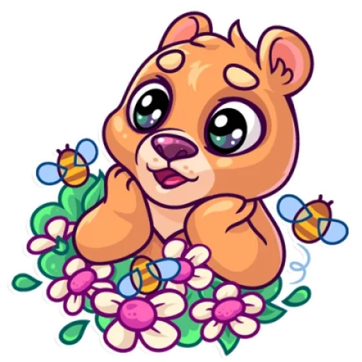 💐 Стикер «Мишка» для Telegram