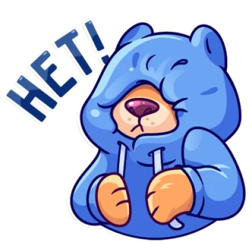 🙅‍♂️ Стикер «Мишка» для Telegram