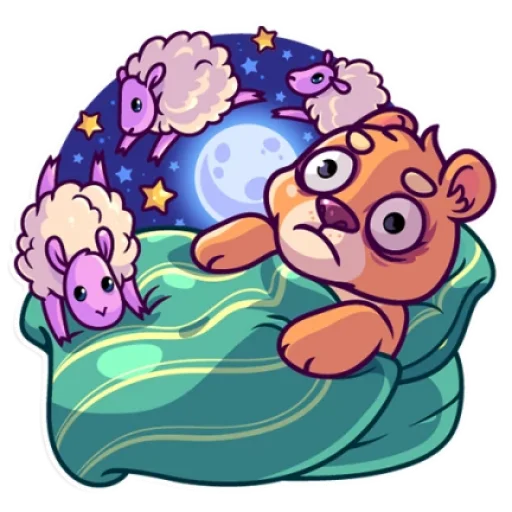 😨 Стикер «Мишка» для Telegram