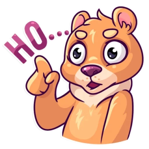 😧 Стикер «Мишка» для Telegram