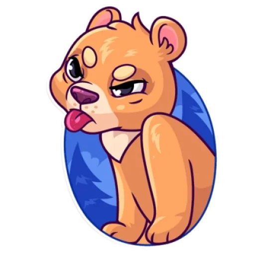 😝 Стикер «Мишка» для Telegram