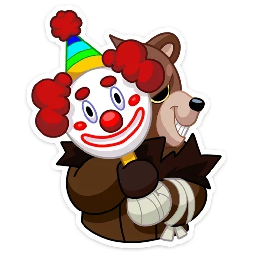 🤡 Стикер «Tiny Bunny - Медвежутка без надписей» для Telegram