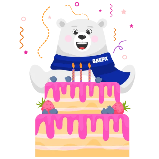 🍰 Стикер «ВВЕРХ» для Telegram