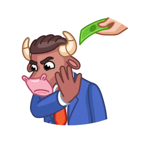 🙅‍♂️ Стикер «Investment Mammals» для Telegram
