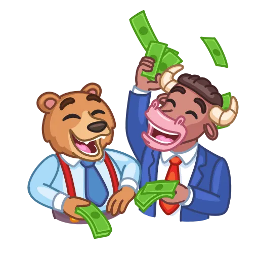🤑 Стикер «Investment Mammals» для Telegram