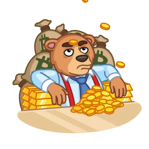 🤑 Стикер «Investment Mammals» для Telegram