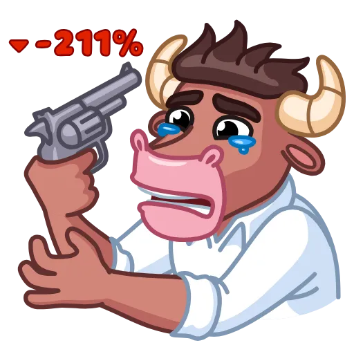 😢 Стикер «Investment Mammals» для Telegram