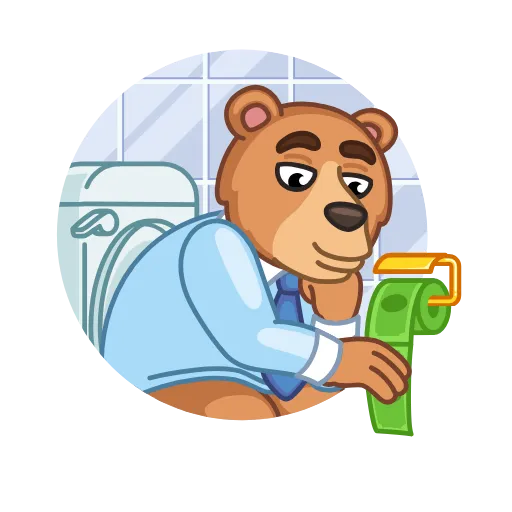 🚽 Стикер «Investment Mammals» для Telegram