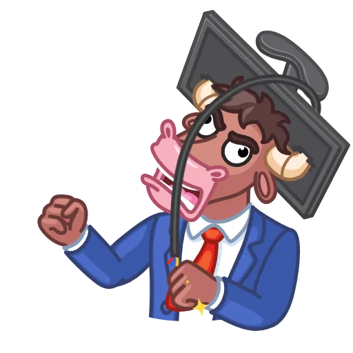 😡 Стикер «Investment Mammals» для Telegram
