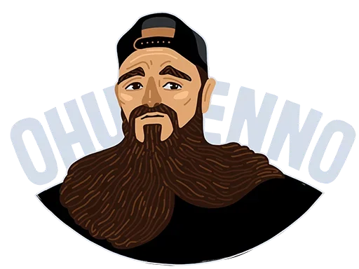 Стикерпак Beard Forever для Telegram