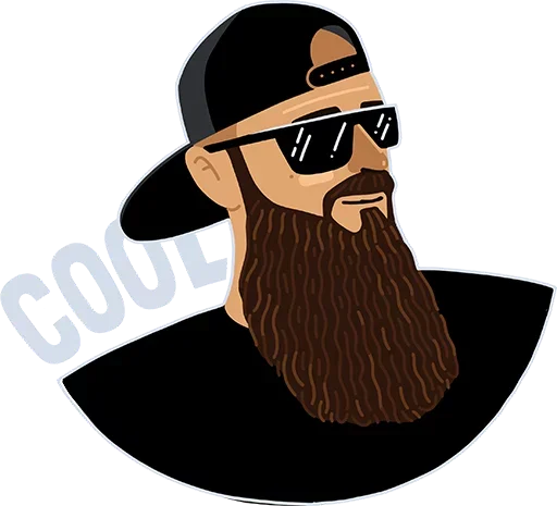 🧐 Стикер «Beard Forever» для Telegram