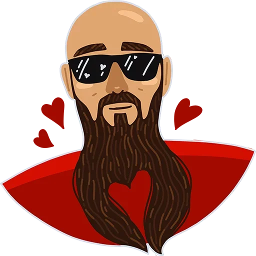 🤨 Стикер «Beard Forever» для Telegram