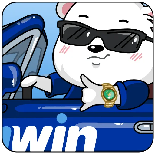 🚗 Стикер «1win LOVE BEARS» для Telegram
