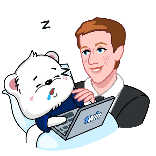 😴 Стикер «1win LOVE BEARS» для Telegram