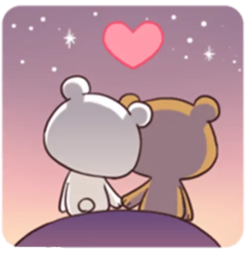 👫 Стикер «Bears in Love» для Telegram