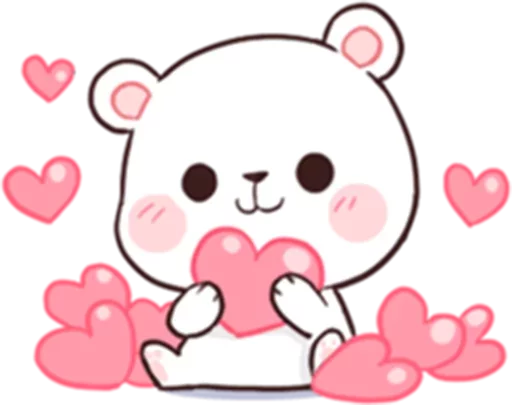 ❤️ Стикер «Bears in Love» для Telegram