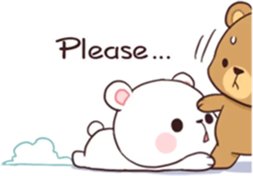 ☹️ Стикер «Bears in Love» для Telegram