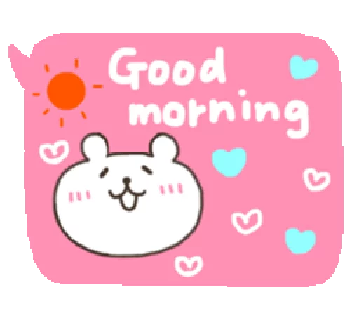 👋 Стикер «Bear With Handwriting Balloon» для Telegram