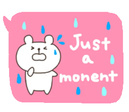 🚫 Стикер «Bear With Handwriting Balloon» для Telegram