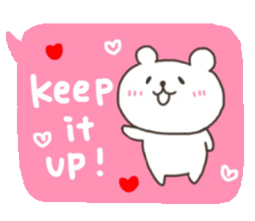 👍 Стикер «Bear With Handwriting Balloon» для Telegram