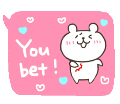 👍 Стикер «Bear With Handwriting Balloon» для Telegram