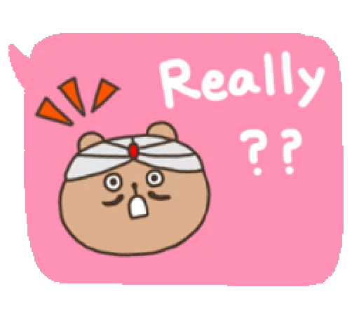 😯 Стикер «Bear With Handwriting Balloon» для Telegram