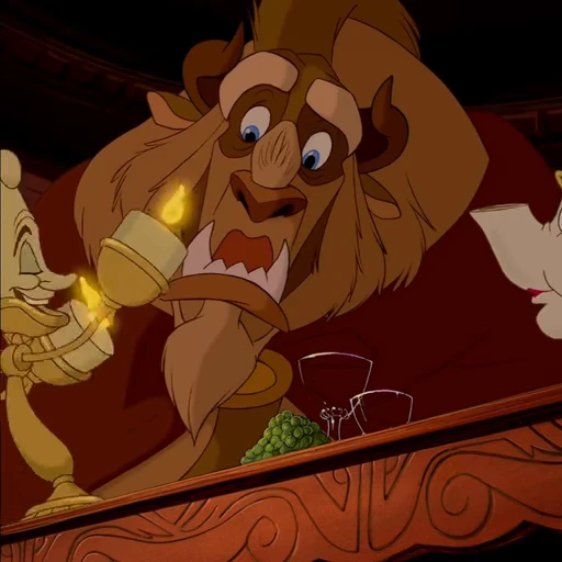 🪞 Стикер «Beauty and the Beast» для Telegram