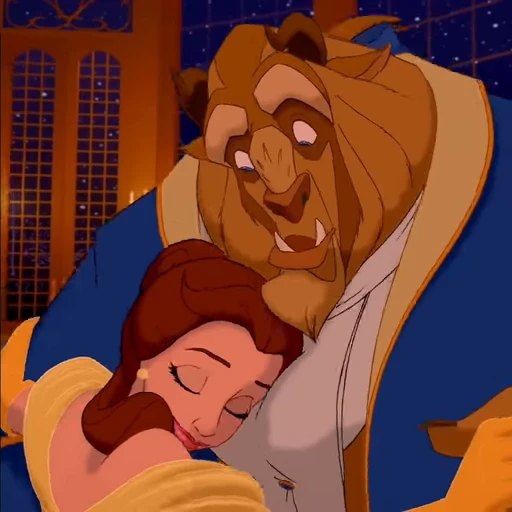 🪞 Стикер «Beauty and the Beast» для Telegram