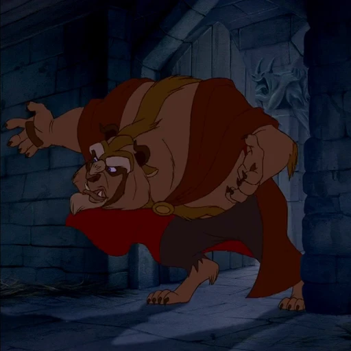 🪞 Стикер «Beauty and the Beast» для Telegram