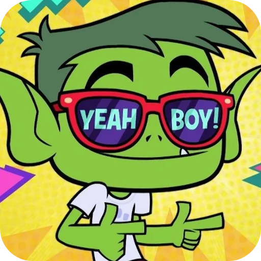 😎 Стикер «Beast Boy» для Telegram