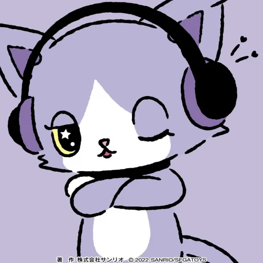 🎧 Стикер «Beatcats Sanrio» для Telegram
