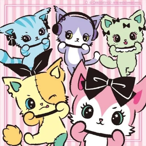 Стикерпак Beatcats Sanrio для Telegram — скачать