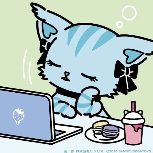 🥱 Стикер «Beatcats Sanrio» для Telegram