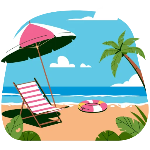 🏖 Стикер «Beauty» для Telegram