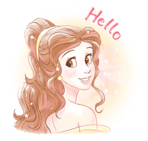 Стикерпак Beauty and the Beast (Romantic) для Telegram