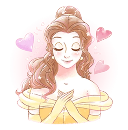 ❤ Стикер «Beauty and the Beast (Romantic)» для Telegram