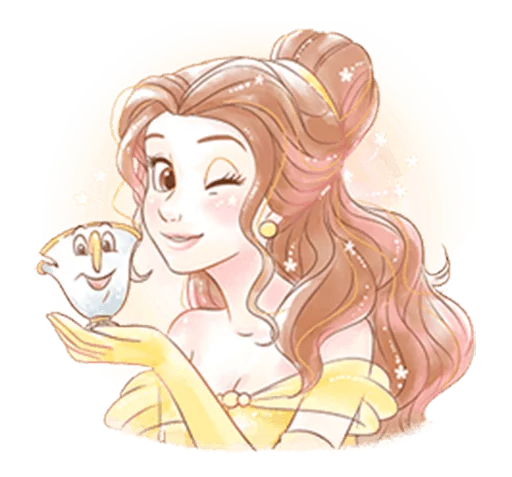 😉 Стикер «Beauty and the Beast (Romantic)» для Telegram
