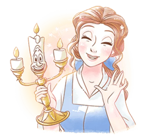 ☺️ Стикер «Beauty and the Beast (Romantic)» для Telegram