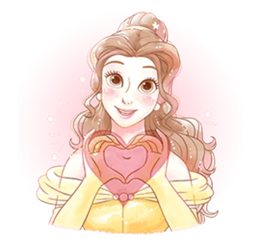 ❤ Стикер «Beauty and the Beast (Romantic)» для Telegram