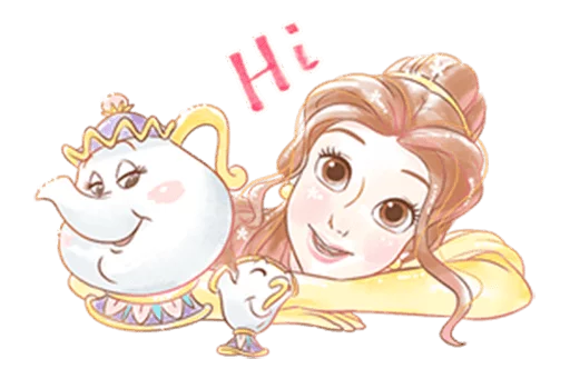 👋 Стикер «Beauty and the Beast (Romantic)» для Telegram