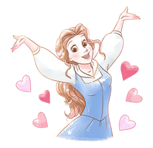 😍 Стикер «Beauty and the Beast (Romantic)» для Telegram