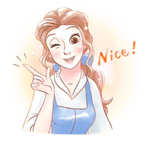 ✌ Стикер «Beauty and the Beast (Romantic)» для Telegram