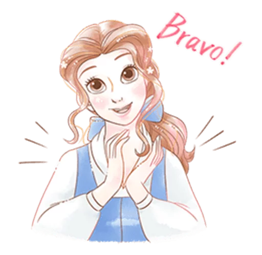 👏 Стикер «Beauty and the Beast (Romantic)» для Telegram