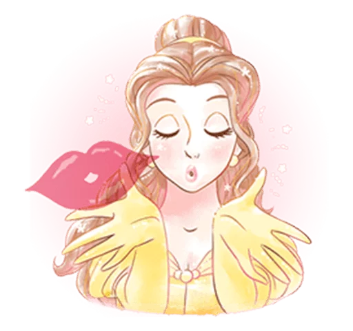 😘 Стикер «Beauty and the Beast (Romantic)» для Telegram