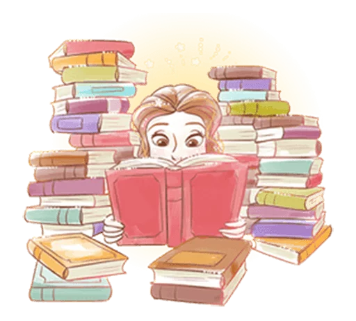 📕 Стикер «Beauty and the Beast (Romantic)» для Telegram