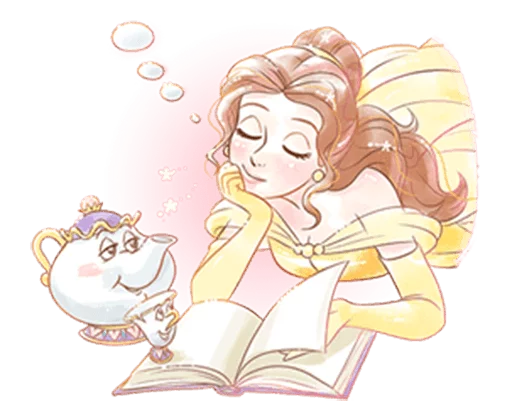 😌 Стикер «Beauty and the Beast (Romantic)» для Telegram